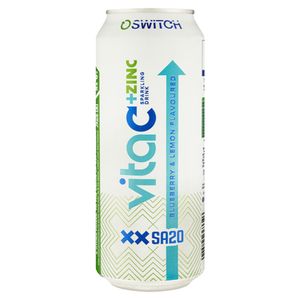 Switch SA20 Blueberry & Lemon Flavoured Vita C Zinc Energy Drink 500ml